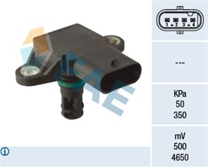 Sensor, sugerørtrykk, Innsugningsmanifold, BMW, 13 62 7 843 531, 7 843 531