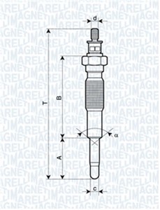 Glødeplugg, SUZUKI,KIA,MAZDA,FORD, 09900-RF001, 0K04S18140A, 0K054 18140, 0K55118150, 0K710 18140, 0K710 18140A, 0K71E 18140A, 0K75A 181