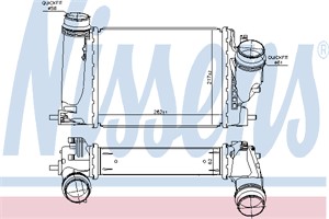 Ladeluftkjøler, NISSAN,RENAULT, 144614EB0A, 144614EB1A, 144614EB1B