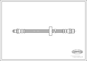 Bremseslange, Framaksel, AUDI,VW, 281611771C, 431611707, 803611707B, 810611707