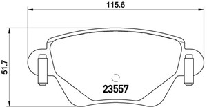 Bremseklosser sett, Bakaksel, FORD MONDEO III, MONDEO Sedan III, MONDEO Turnier III, JAGUAR X-TYPE I, X-TYPE Kombi I, 1121892, 1121895,