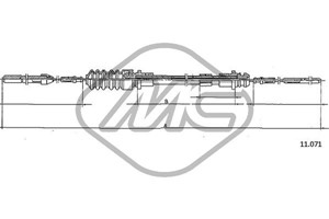 Gasskabel, VW LT 28-35 Buss I, LT 28-35 Flak/chassi I, LT 28-35 Skåp I, LT 40-55 Flak/chassi I, LT 40-55 Skåp I, 281 721 555K, 281721555