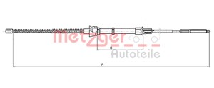 Kabel, parkeringsbremse, Bak, Høyre, Venstre, SEAT,VW, 6N0 609 721K