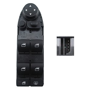 Bryter, vindusløfter, Foran venstre, BMW 5 [E60], 61319122113, 9122113