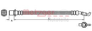 Bremseslange, bakaksel begge sider, TOYOTA COROLLA Verso, 9094702E84, 90947W2001
