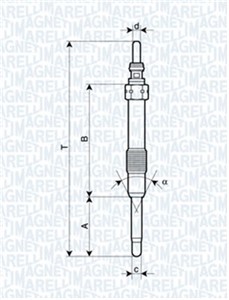 Glødeplugg, ALFA ROMEO,FIAT,OPEL,SAAB,SUZUKI,VAUXHALL, 12 14 064, 18550 79J50 000, 18550 79J50, 55200817, 93190433
