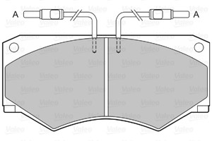 Bremseklosser sett, Framaksel, Akselposisjon 1, MERCEDES-BENZ,VW, 0014201420, 0044201420, 14201420, 291698151, 291698151A, 425074, 4250-