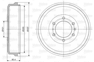 Bremsetrommel, Bakaksel, ISUZU D-MAX II, D-MAX Flak/chassi II, 8980618130, 8-98061-813-0