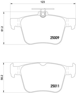 Bremseklosser sett, Bakaksel, AUDI,SEAT,SKODA,VW, 3Q0698451, 3Q0698451B, 3Q0698451C, 3Q0698451D, 3Q0698451E, 3QD698451, 3QF698451, 3TD69