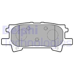 Bremseklosser sett, Bakaksel, LEXUS RX, TOYOTA HIGHLANDER / KLUGER, 0446648030, 04466-48030, 0446648040, 04466-48040, 0446648060, 04466-