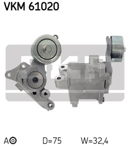 Strammerull, kilerem med ribber, Senter, TOYOTA, 16620-0L020, 16620-30020, 16620-30030, 16620-30031