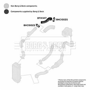 Ladeluftslange, Bak, Høyre, Øvre, SEAT AROSA, VW POLO, 6X0145838B