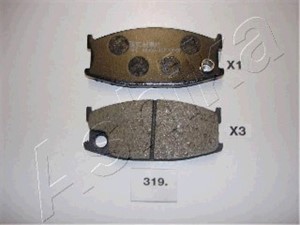 Bremseklosser sett, Framaksel, MAZDA 626 I, 8173-49-280A, 8173-49-280B, 8173-49-280C, 8174-49-280, 8174-49-290, 8175-49-280 9A, 8175-49-