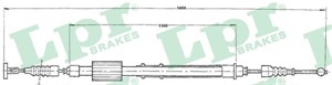 Kabel, parkeringsbremse, Bak, Høyre, FIAT BRAVO I, MAREA, MAREA Weekend, 46414289