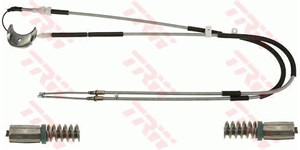 Kabel, parkeringsbremse, Bak, Bakre venstre, Høyre bak, Høyre, Venstre, FORD, 6658751, 89FB-2A603-AJ