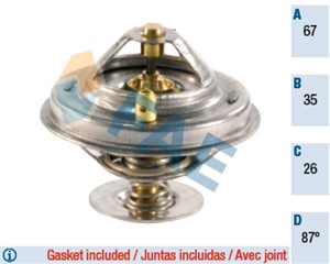 Termostat, kjølemiddel, AUDI,SKODA,VW, 077 121 113, 078 121 113 C, 078 121 113 F, 078 121 113