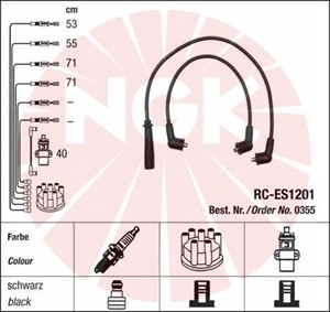 Tennledningssett, SUZUKI ALTO IV, ALTO V, 33700-51G10-000, 33700-82010, 33710-63B30