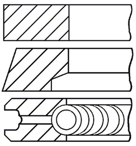 Stempelringsett, ALFA ROMEO,FIAT,LANCIA, 71717375