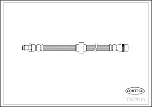 Bremseslange, Framaksel, RENAULT ESPACE III, 6025305984
