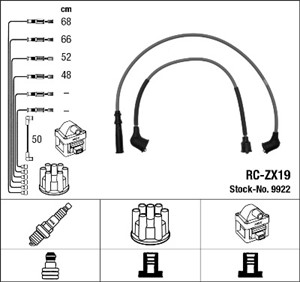 Tennledningssett, MAZDA 323 C IV, 323 C V, 323 F IV, 323 S IV, 323 Station Wagon III, MX-3, 0000-18-119A, 64119119164, 64119310349, 8AB2