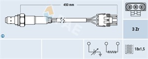Lambdasonde, RENAULT, 10096129, 15637653, 25133503, 25165312, 77 00 746 375, 77 00 746 376, 77 00 851 303, 77 00 854 148, 77 00 862 426,