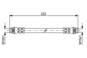 Bremseslange, Bakaksel, Innvendig, Høyre bakaksel, Venstre bakaksel, NISSAN,OPEL,PEUGEOT,RENAULT,VAUXHALL, 4418563, 46213 00Q0D, 46213 0