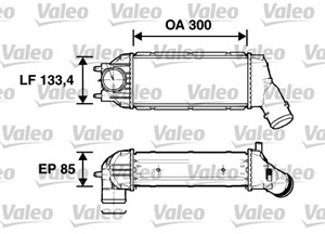 Ladeluftkjøler, CITROËN C4 I, C4 Coupé, C4 Sedan I, PEUGEOT 307, 307 Break, 307 CC, 307 SW, 0384-G4, 384G4