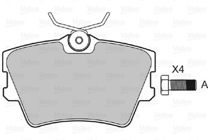 Bremseklosser sett, Bakaksel, Framaksel, FIAT,NISSAN,OPEL,RENAULT,VAUXHALL, 4406000QAF, 44060-00QAF, 440607091R, 44060-7091R, 4414029, 4