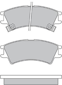 Bremseklosser sett, Framaksel, HYUNDAI ATOS, 58101-02A00, 58101-02A10
