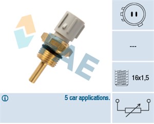 Kjølevæsketemperatursensor, HONDA LEGEND II, LEGEND Coupé II, NSX Coupé I, 009120541, 009121964, 009196089, 012799117, 090001777, 090297