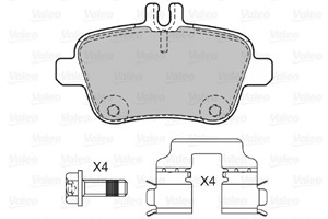 Bremseklosser sett, Bakaksel, MERCEDES-BENZ, 0064202320, 0064207920, 0064208020, 0064208320, 0074203420, 0074209420, 0074209520, 0084202