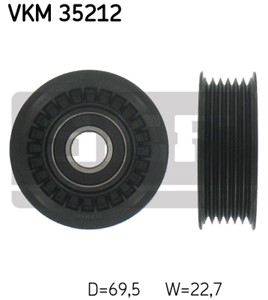 Styrerulle-kileribberem, Øvre venstre, Venstre, OPEL,RENAULT,SAAB, 56 36 437, 77 01 052 775, 97312464