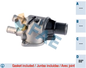 Termostat, kjølemiddel, ALFA ROMEO,FIAT,LANCIA, 46546375, 60815681