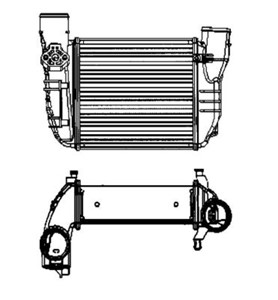 Ladeluftkjøler, AUDI A4 B6, A4 B6 Avant, 4F0 127 401 B, 4F0 127 401 C, 4F0 127 435 A, 4F0 127 435, 8E0145805L