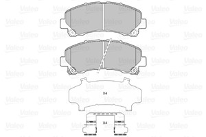 Bremseklosser sett, Framaksel, ISUZU D-MAX I, D-MAX II, D-MAX Flak/chassi I, D-MAX Flak/chassi II, 8979474660, 8-97947-466-0, 8979475710