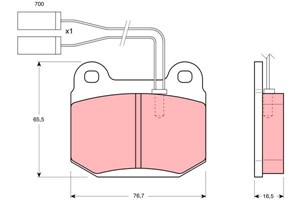 Bremseklosser sett, Framaksel, ALFA ROMEO 75, 90, GTV, 0060720981, 0060734810, 0060741106, 0060760093, 60720981, 60734810, 60741106, 607