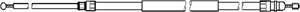 Kabel, parkeringsbremse, Høyre, Venstre, BMW 3 [E90], 3 Cabriolet [E93], 3 Coupé [E92], 3 Touring [E91], 3440 6 760 444, 3440 6 769 368