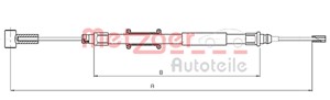 Kabel, parkeringsbremse, Bak, Høyre, Venstre, CITROËN,FIAT,PEUGEOT, 1341031080, 474617