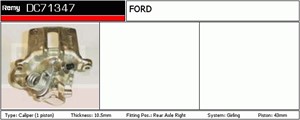 Bremsecaliper, Bak, Foran akselen, Høyre, FORD, 5 023 225, 6 152 221, 6 152 222, 6 513 464