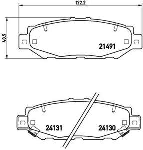 Bremseklosser sett, Bakaksel, LEXUS GS, SC Coupé, TOYOTA ARISTO, CHASER, CRESTA Sedan V, SUPRA, 0446624010, 0446624020, 0446626220, 0446