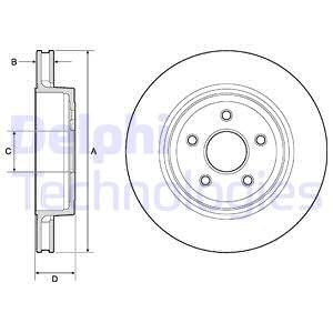 Bremseskive, Bakaksel, JEEP GRAND CHEROKEE III, 05290731AA, 05290731AB, 5290731AA, 5290731AB