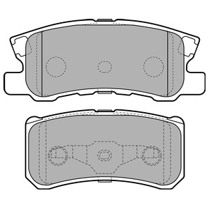 Bremseklosser sett, Bakaksel, CITROËN C4 AIRCROSS, PEUGEOT 4008, 1609899680, 1620368680, 1635677180