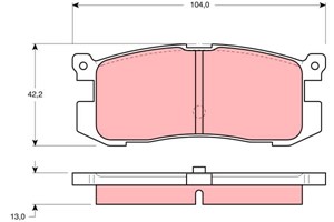 Bremseklosser sett, Bakaksel, FORD USA,MAZDA, 3395842, E92Z 2200A, F32Z 2200B, GJ252648ZA, GJ25-26-980B, GJ25-26-990B, GJ872643Z, GJ87-2