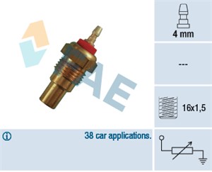 Kjølevæsketemperatursensor, DAIHATSU,HONDA,MAZDA,SUZUKI,TRIUMPH, 0018-18-181, 0118-18-510, 0118-89-181, 34850-65011, 34850-78E21, 37750-