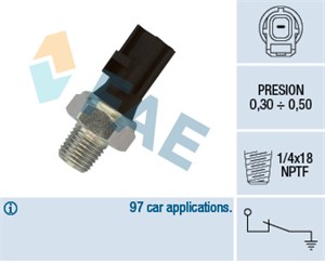 Oljetrykkbryter, CITROËN,FIAT,FORD,JAGUAR,PEUGEOT, 0064204820, 1053881, 1053882, 1084764, 1095149, 1131.J2, 1309298, 1363198, 3S71-9278-