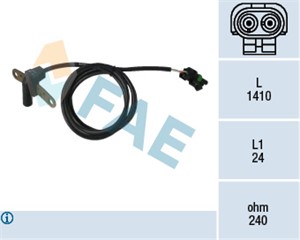 Turtallssensor, motormanagement, RENAULT ESPACE I, VOLVO 340-360, 340-360 Sedan, 3204141-0, 60 25 003 234, 77 00 739 591, 77 00 850 591