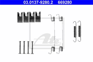 Tilbehørsett, bremsesko, Bakaksel, DAIHATSU,NISSAN,RENAULT,TOYOTA, 04942-0D050, 44090-AX625, 77 01 208 356