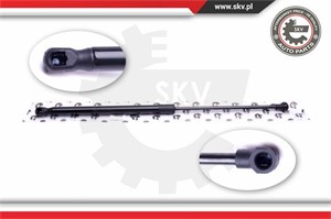 Pneumatisk fjær, motorpanser, Foran, VW POLO, POLO Sedan IV, 6Q0823359, 6Q0823359A, 6Q0823359C, 6Q6823359, 6Q6823359C