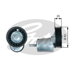Strammerull, kilerem med ribber, AUDI A4 B5, A4 B5 Avant, A6 C5, A6 C5 Avant, VW PASSAT B5, PASSAT B5 Variant, 028145278J, 028903315M