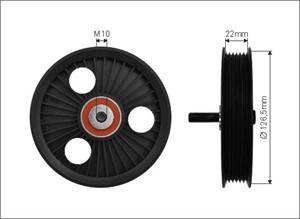 Strammerull, kilerem med ribber, DACIA,NISSAN,RENAULT, 1192300QAA, 11923-00QAA, 11923BN700, 11923-BN700, 1192700QAB, 11927-00QAB, 119440